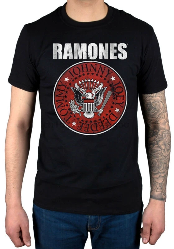 Ramones красный наполнитель футболка &quotТюлень&quot на полпути приятных снов | Мужская