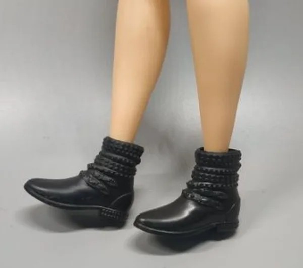 1 a pair of shoes Новые стильные игрушечные туфли на высоком каблуке туфли на плоской подошве черные туфли коричневые туфли для высоких и полных куклы BB BBIA89 - Цвет: 1 a pair of shoes