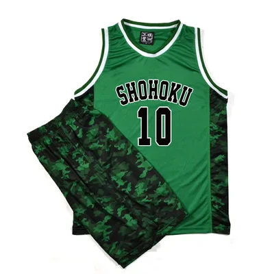 Костюм для косплея Slam Dunk Shohoku старшая школа № 10 ханамичи сакураги Камуфляжный