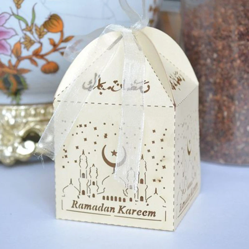 Персонализированная бумажная коробка для подарка или украшения eid and Рамадан с