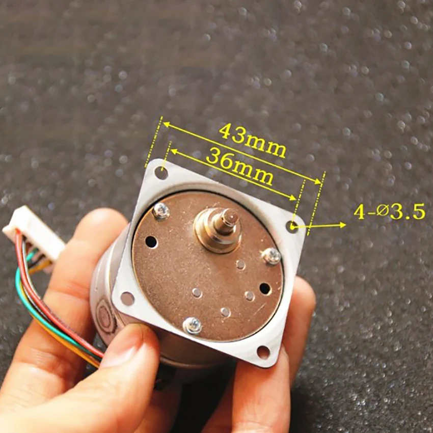 Металлические колеса 4 phase 6 проводов шаговый двигатель DC12V 0.18A D вал мотор редуктор