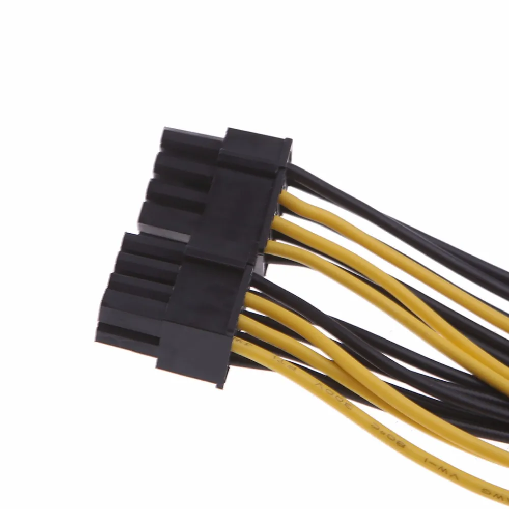 8 контактный CPU двойной PCI E (6P + 2P) сплиттер Кабель питания Шнур 25 см для компьютера