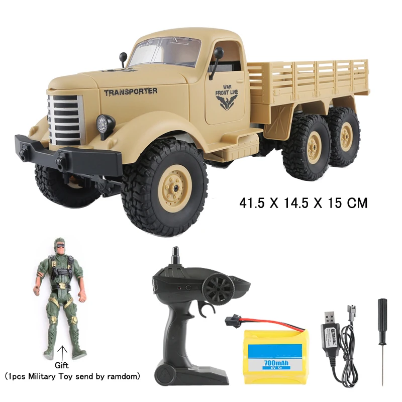 

HY60 Rc Car Remote Control Cars 4wd High Speed Flashing 1:16 Truck with Military Toy Carro Controle Remoto Toys For Children