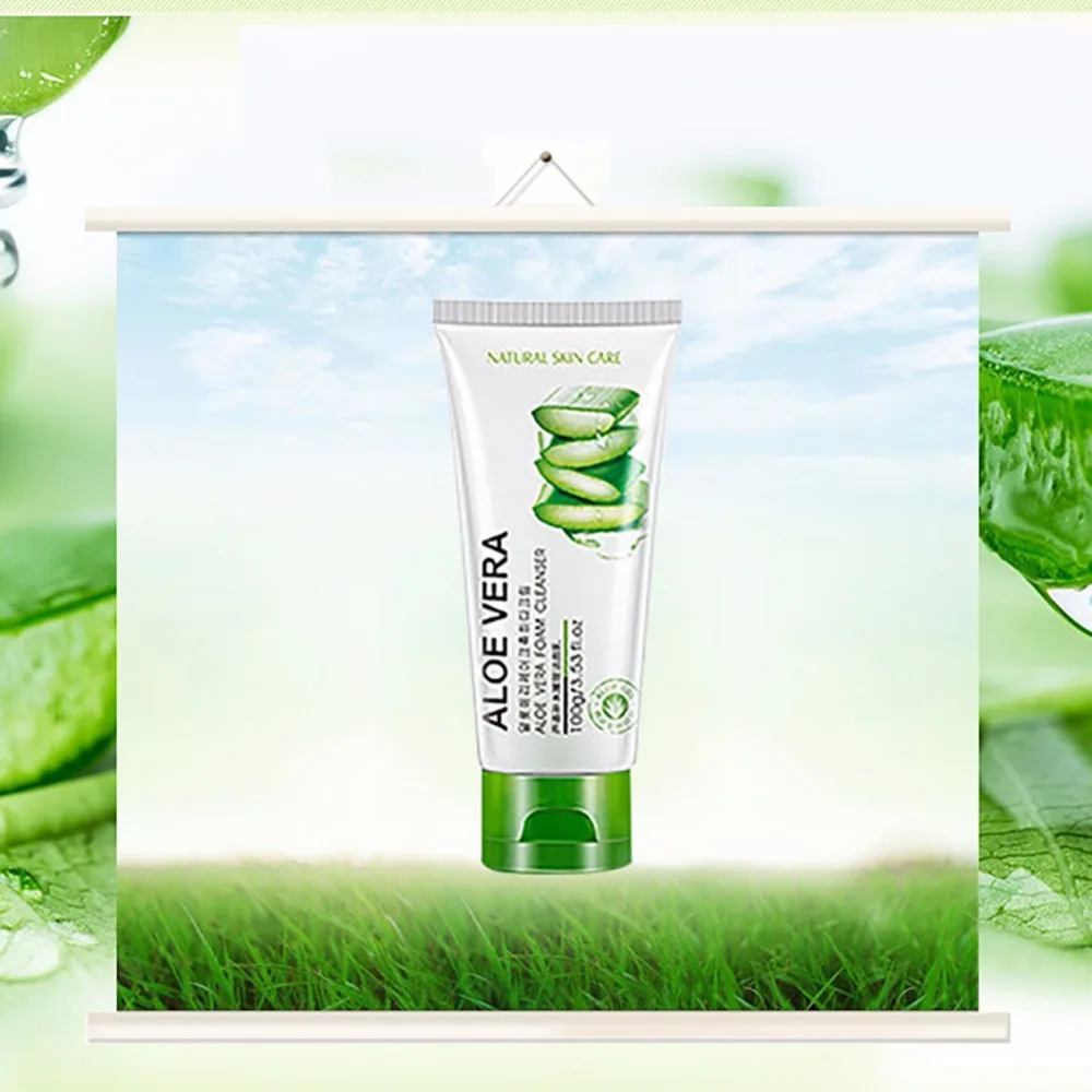 Средства для умывания лица Aloe Vera Gel уход за лицом крем по уходу за кожей на солнечных батареях, уход за угристой кожей косметический уход против морщин, акне отбеливание