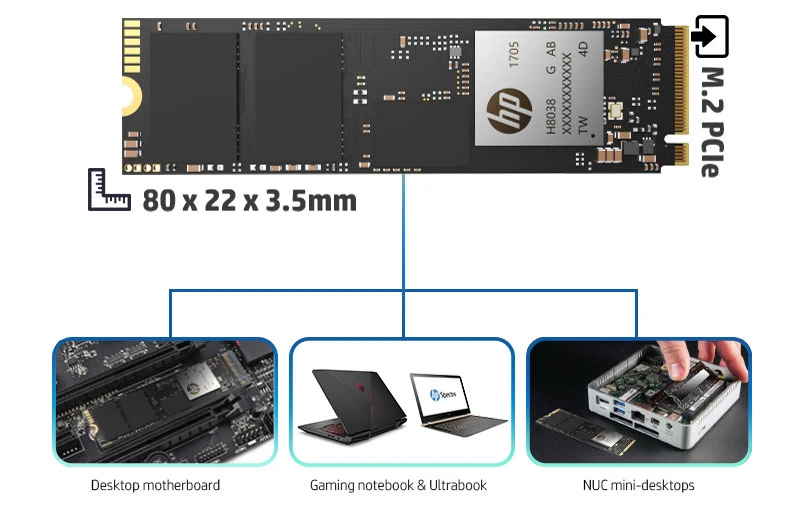 Hp ssd m2 2280 256g EX920 M.2 PCIe 3,1X4 Nvme 3D TLC NAND Internal Solid State Drive max подходит для ноутбуков