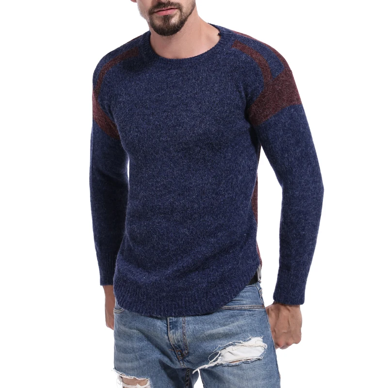 GNIBIEL для мужчин одежда осень 2018 г. свитер повседневной носки Корея slim fit модный