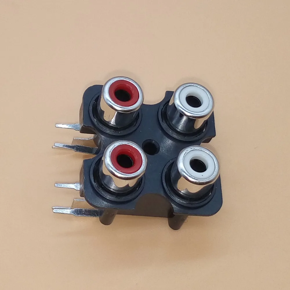 2 шт. 4way 6Pin RCA Женский аудио видео разъем AV концентрический разъем|Соединители| |