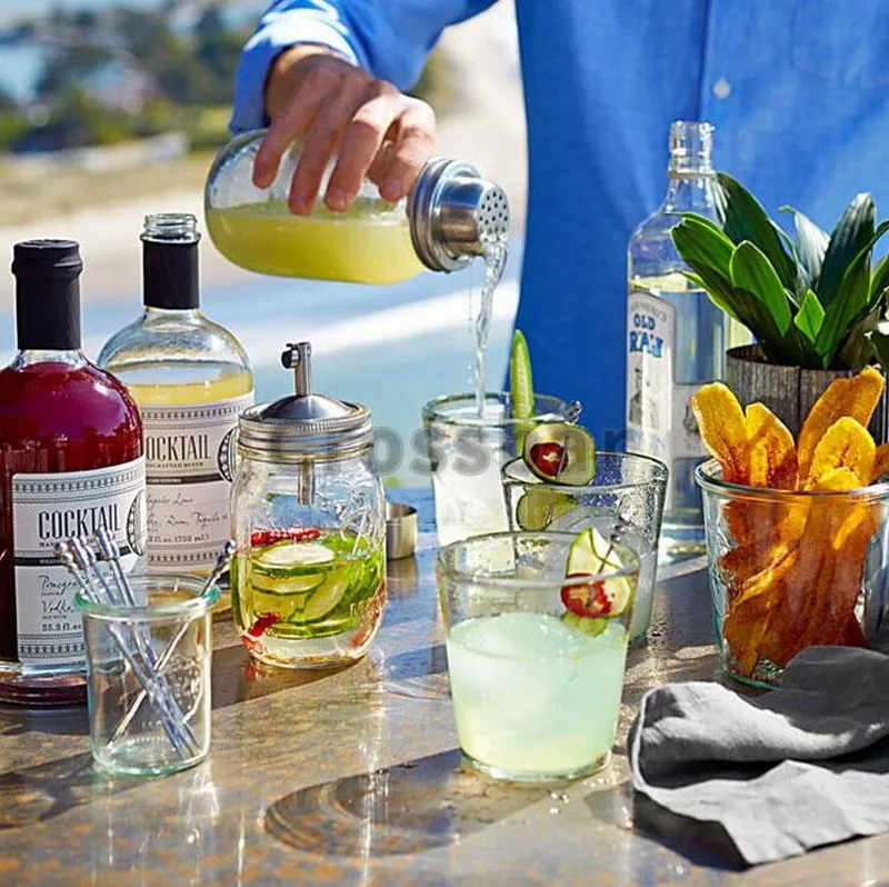 Стеклянный коктейльный набор Bartender martini бутылка для коктейлей из трех предметов |