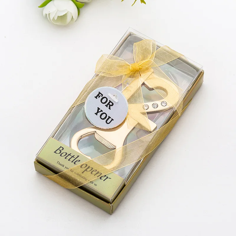 

100pcs New Bottle Opener Birthday Anniversary Gift Digital 12 Metal Beer Openers Party Giveaway Gift For Guest
