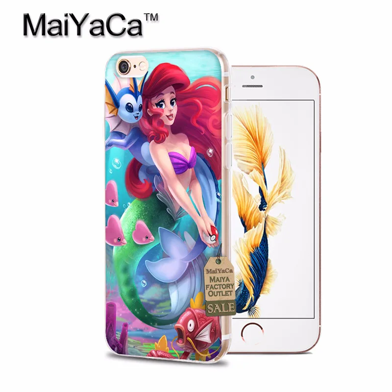 MaiYaCa Русалочка прозрачный мягкий ТПУ чехол для телефона чехол для iPhone 8 7 6S Plus X 10 5S SE xs чехол для MAX XR Coque Shell