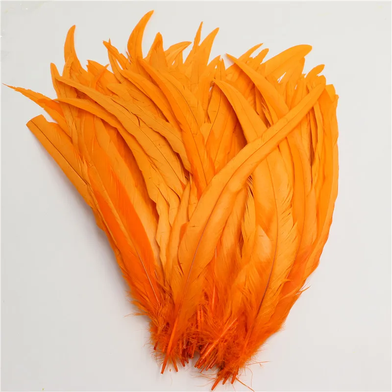 50 шт./лот оранжевое перо петух хвост перышки для продажи свадебные украшения