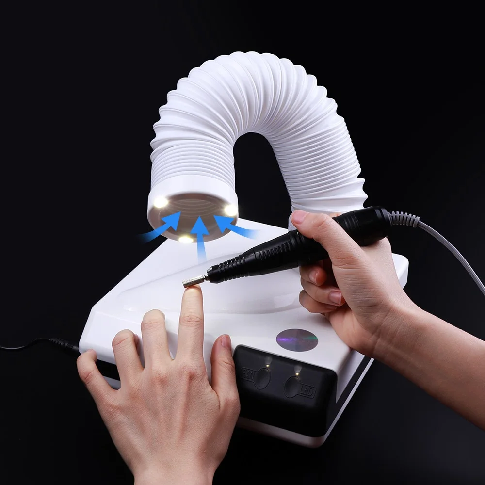 

60W New Strong Nail Dust Collector Suction Dust Cleaner Retractable 2 Models Design Fan Nail Vacuum Cleaner Vacuum Cleaner
