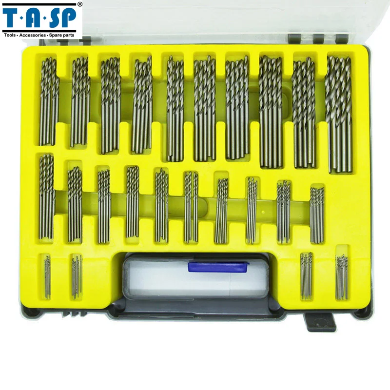 TASP 150pcs HSS микро PCB Сверла Набор точность бурения комплект с коробка для
