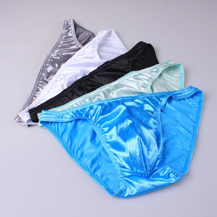 

2017 sexy men's underwear bright color personality briefs high quality Brand ultra Slippery cozy gay men underwear