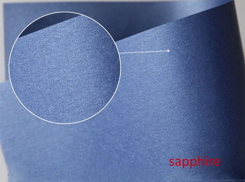 sapphire 100 шт. A4 Размер 21x29,7 см 120gsm двойные поверхности жемчужная бумага 16 цветов на выбор прозрачная бирка - Цвет: sapphire