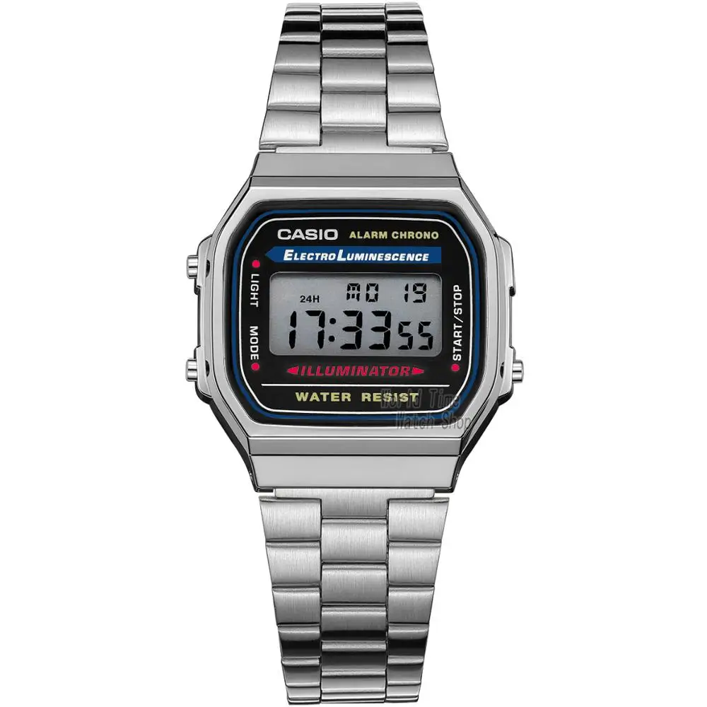 Casio часы золотые часы мужчины лучший бренд класса люкс LED цифровые водонепроницаемые кварцевые мужские часы спортивные военные наручные часы relogio masculino reloj hombre erkek kol saati montre homme zegarek meski - Цвет: A168WA1W-1