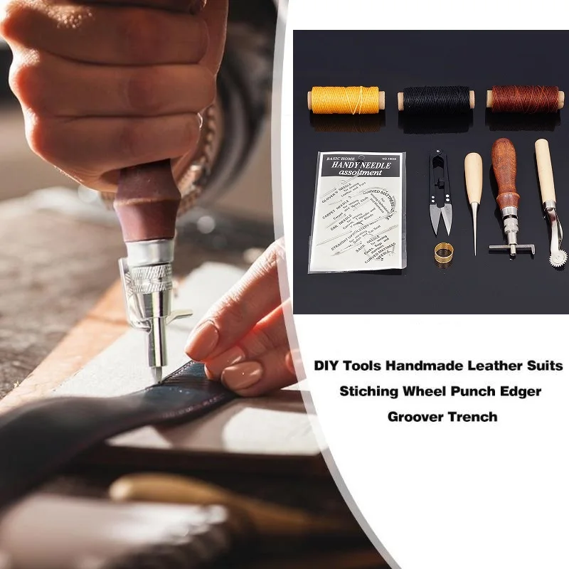 9 шт./компл. набор инструментов ручной работы для шитья кожи кожевенного ремесла