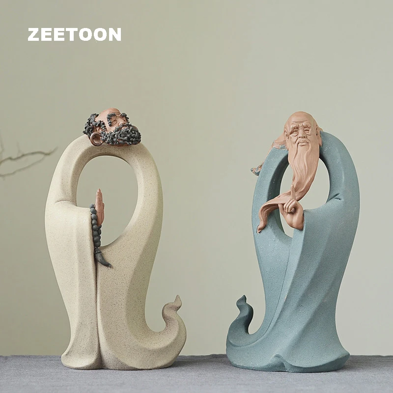 Керамическая фигурка laozi предметы интерьера Будда Дхарма дзен мягкая декорация