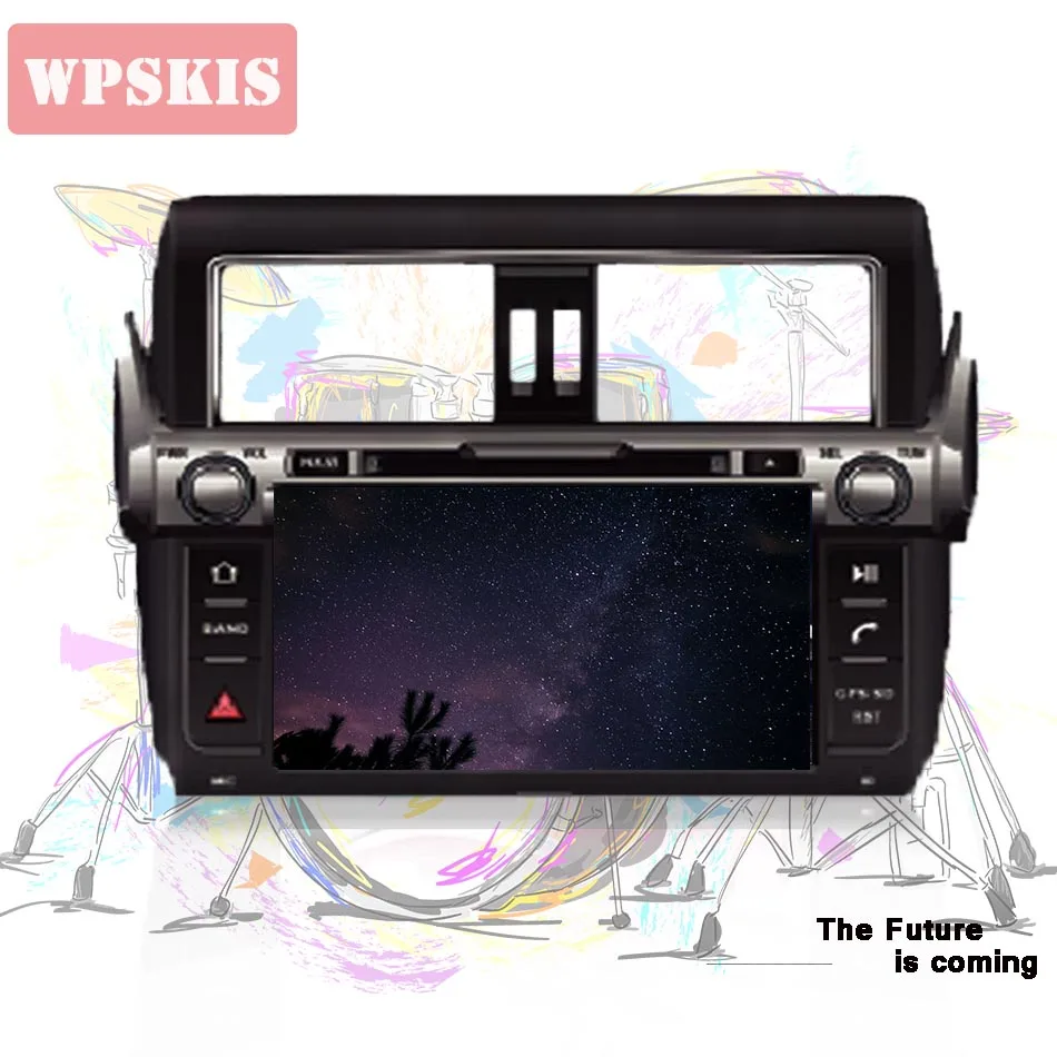 Автомобильный DVD плеер 9 &quotAndroid 10 0 Octa 8 Core 4G RAM 64G ROM для Toyota Prado 150 2014