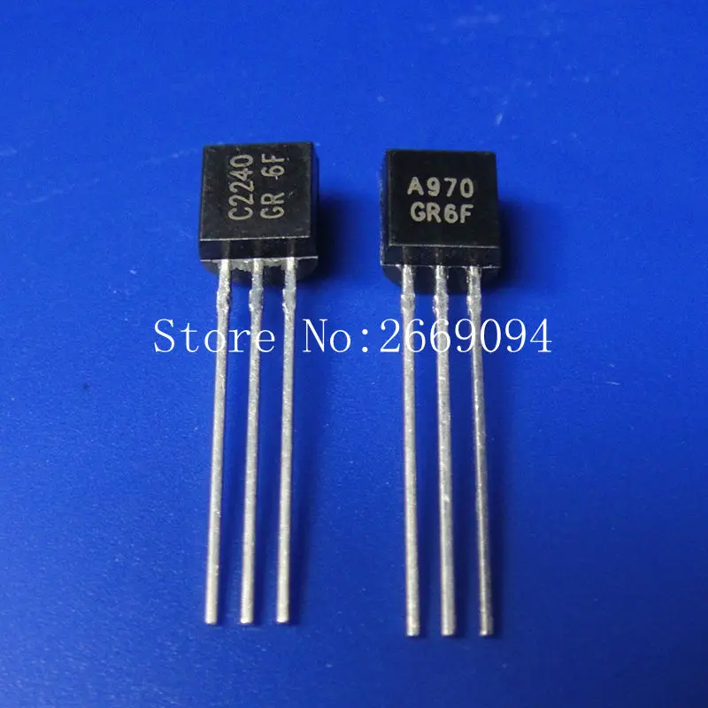 Биполярные транзисторы TO-92 50 шт. 2SA970 2SC2240 (25 * A970 + 25 C2240) BJT NPN | Электроника