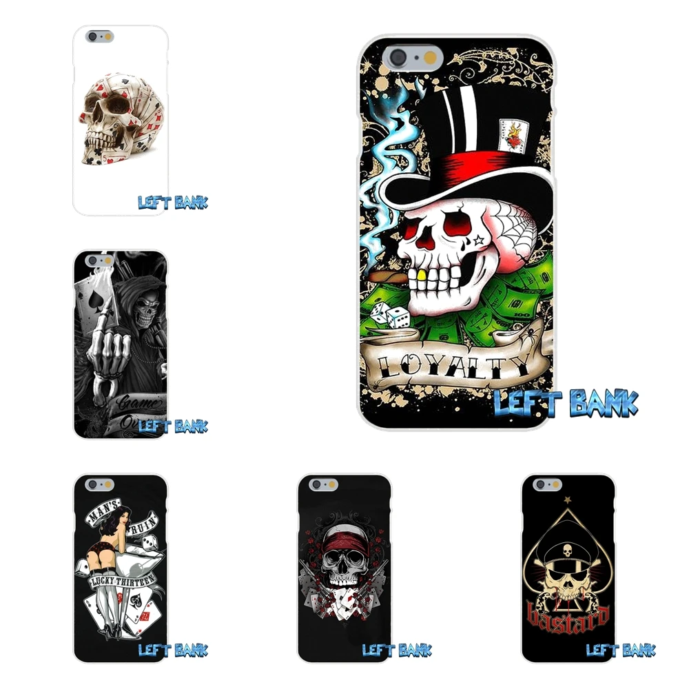 Покер череп тату Тонкий силиконовый чехол для Samsung Galaxy A3 A5 A7 J1 J2 J3 J5 J7 2015 2016 2017 |