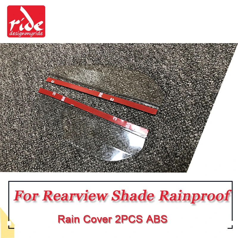 2 Pcs Universal Car Rearview Mirror Eyebrow Rain Block Blades ABS Material Back Shade Rainproof Water Cover | Автомобили и