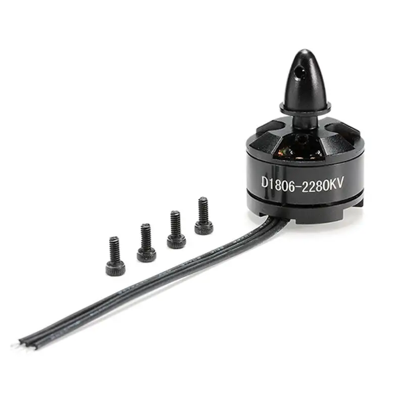 Черный бесщеточный мотор DXW D1806 2280KV 2 3S для гоночных дронов 200 210 220 250 FPV|cw ccw|frame rcdrone