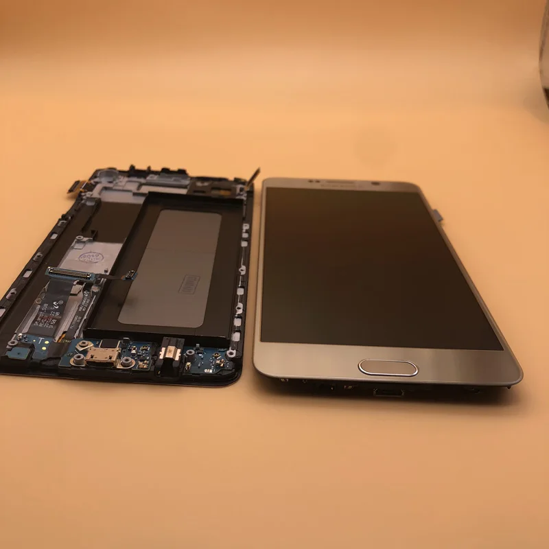 Оригинальный 5 7 Super AMoled ЖК экран с рамкой для Samsung Note N9200 N920F N920A N920T N920C N920V N920W8