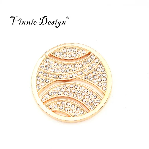 Винни дизайнерские ювелирные изделия золотой цвет подвеска для монеты 35 мм |