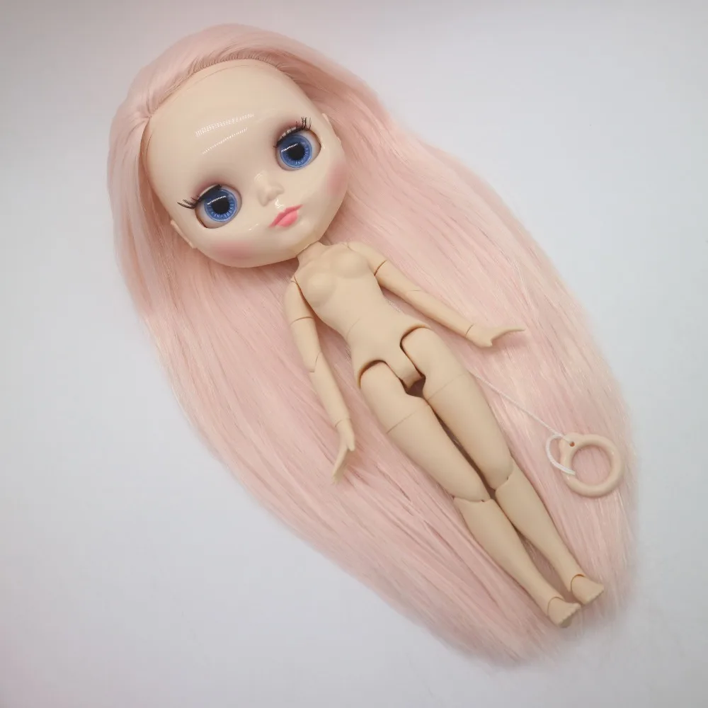 Кукла blyth шарнирная Обнаженная кукла фабричная с розовыми волосами подходит для