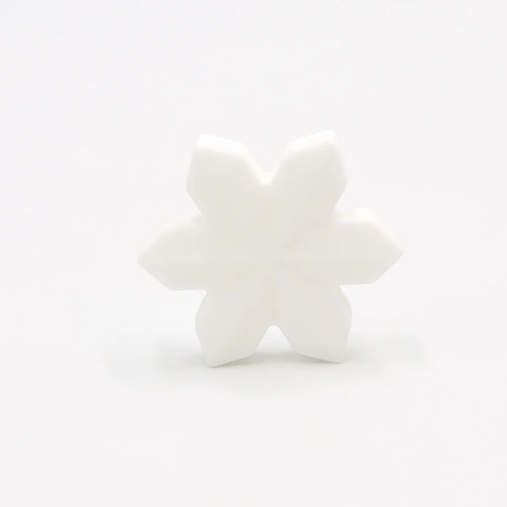 50 шт. силиконовые бусины в форме снежинки для изготовления ювелирных изделий |