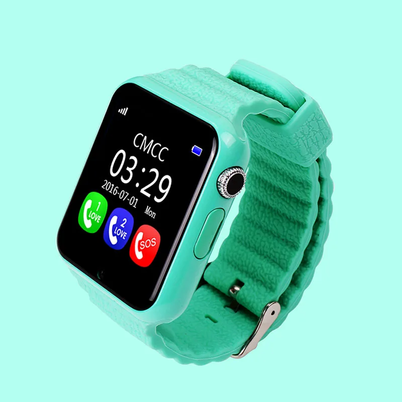 Лучшие рождественские детские часы со слотом для SIM карты SOS GPS LBS A с системой
