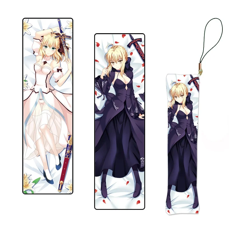 Saber Lily японский аниме Zero Mini Dakimakura подвесное украшение Подушка брелок для телефона
