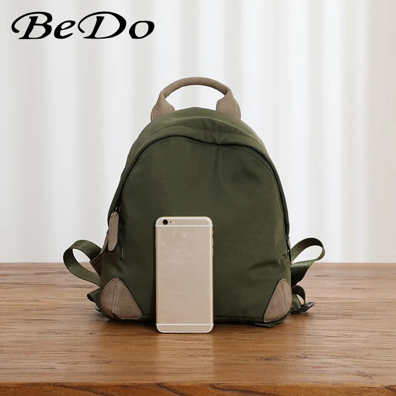 Мини нейлоновые рюкзаки с верхней ручкой школьный рюкзак из натуральной кожи для