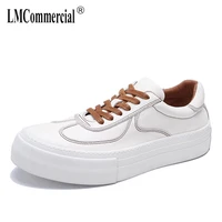 thick soles white casual shoes genuine leather cowhide sneakers breathable sneaker fashion boots men leisure shoes spring autumn