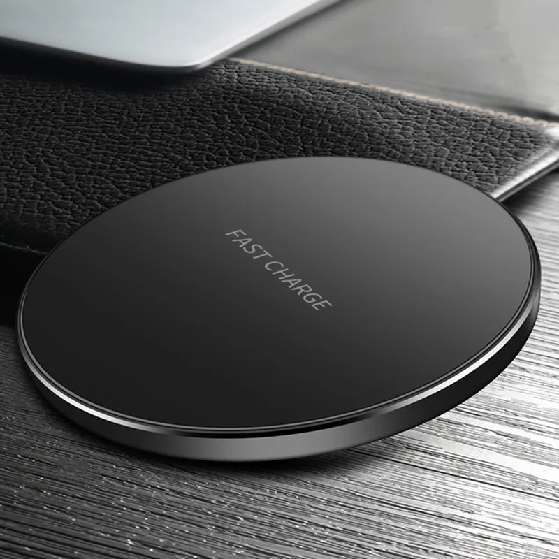 Qi зарядное устройство 10 Вт быстрая Беспроводная зарядка для iphone xiaomi huawei carregador sem