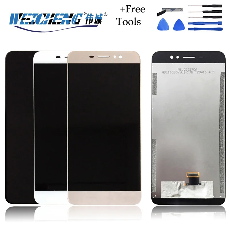 WEICHENG черный/белый/золотой для Ulefone S8 ЖК-дисплей Дисплей Сенсорный экран Digitizer
