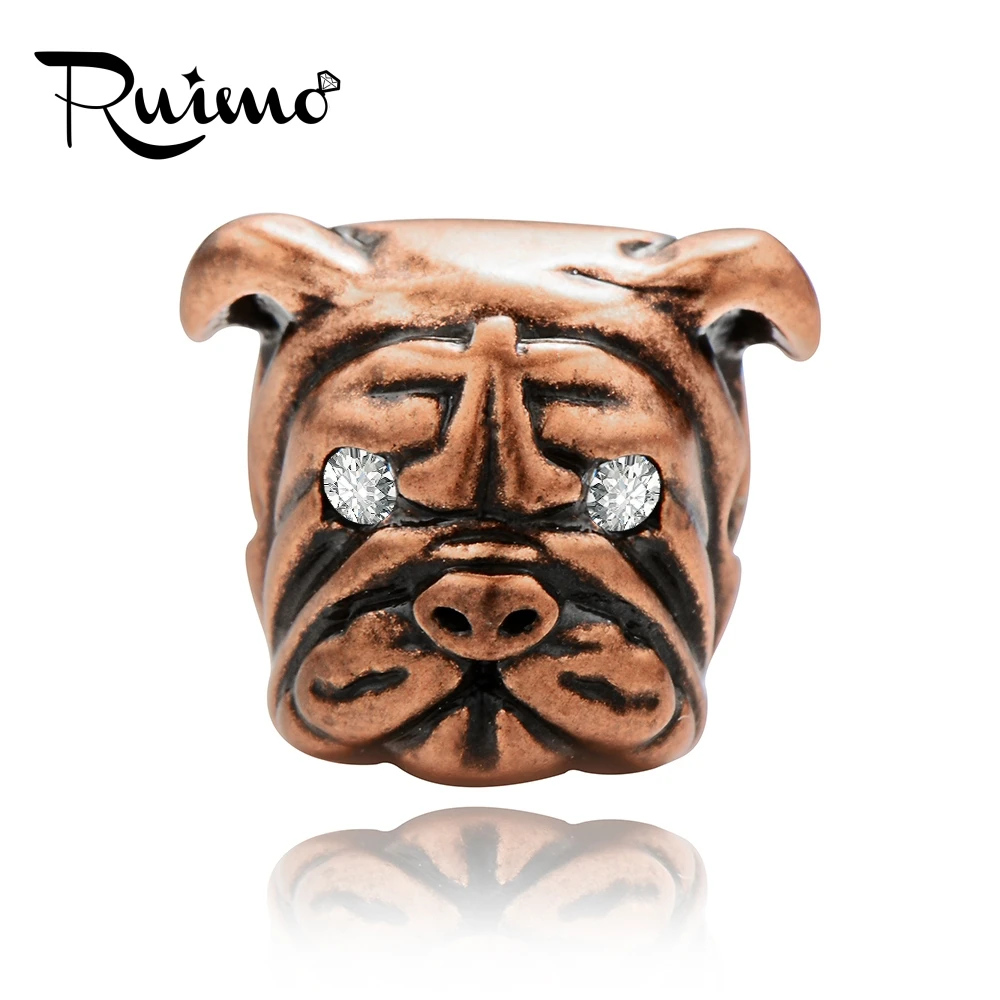 Бусины RUIMO Bulldog аксессуары для изготовления ювелирных изделий Античный стиль