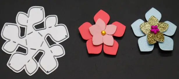 Flower VCD15Scrapbook цветы металлические режущие штампы для трафареты для скрапбукинга DIY открытки в альбом украшения тиснение Складная матрица резец - Цвет: Flower