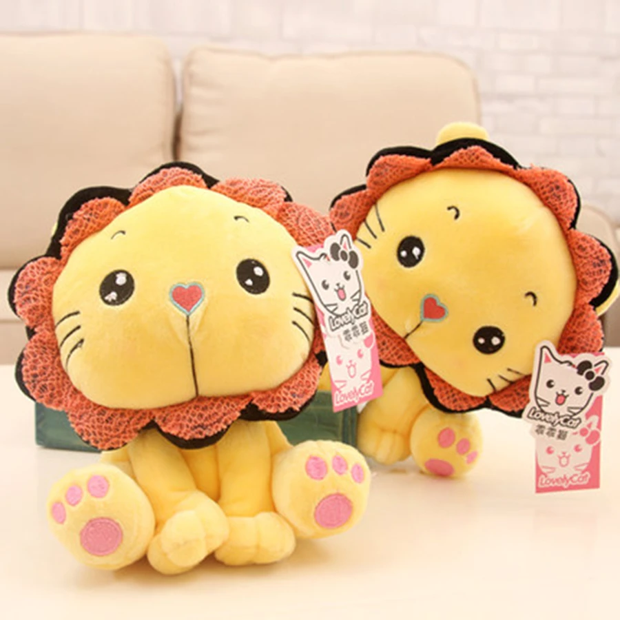 Mini Stuffed Animal Lion Soft Toy For Girls Birthday Gifts Children Baby Kawaii Cute Plush 70C0555 | Игрушки и хобби
