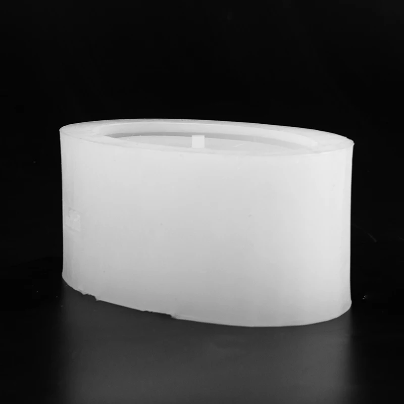 

Handmade Silicone Concrete Mold Ellipse Flowerpot Cement Mould Handmade Craft Decorative Tool