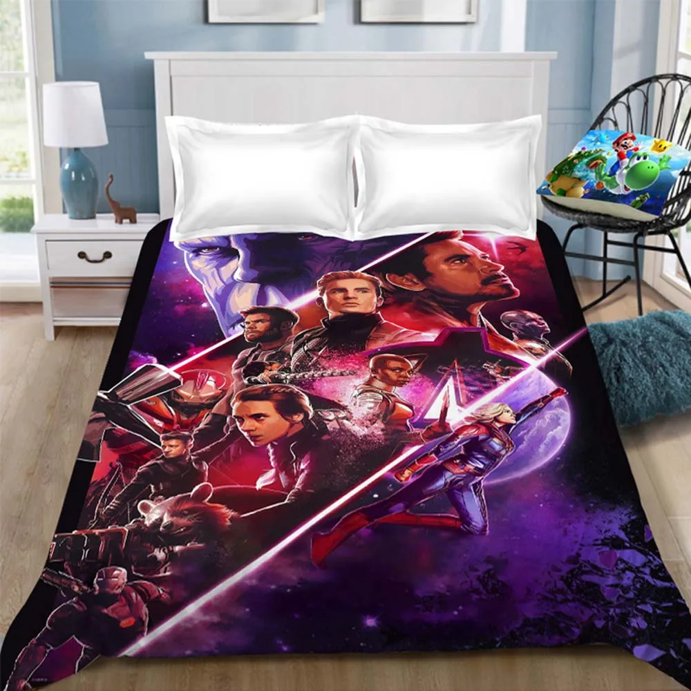9 Простыня Marvel Мстители, Железный человек, капитан Марвел, капитан, простыня, постельное белье, покрывало, простыня(без наволочки - Цвет: 9