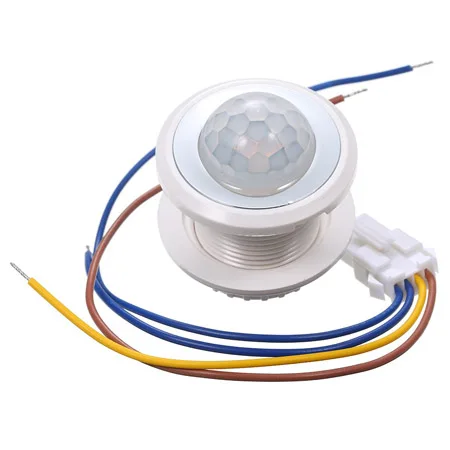 White 110 В/220 В мини ПИР Инфракрасный датчик движения человеческого тела DIY светодиодный потолочный светильник ночник переключатель Домашний Светильник ing аксессуары - Цвет: White
