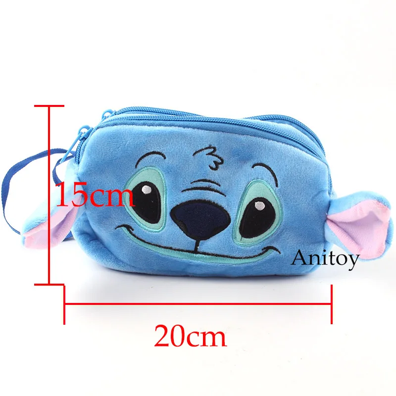 Stitch Jack Skellington/плюшевая кукла-Стич, плюшевая косметичка, косметичка, кавайный чехол для карандаша, мягкие игрушки, куклы 20x15 см - Цвет: Stitch