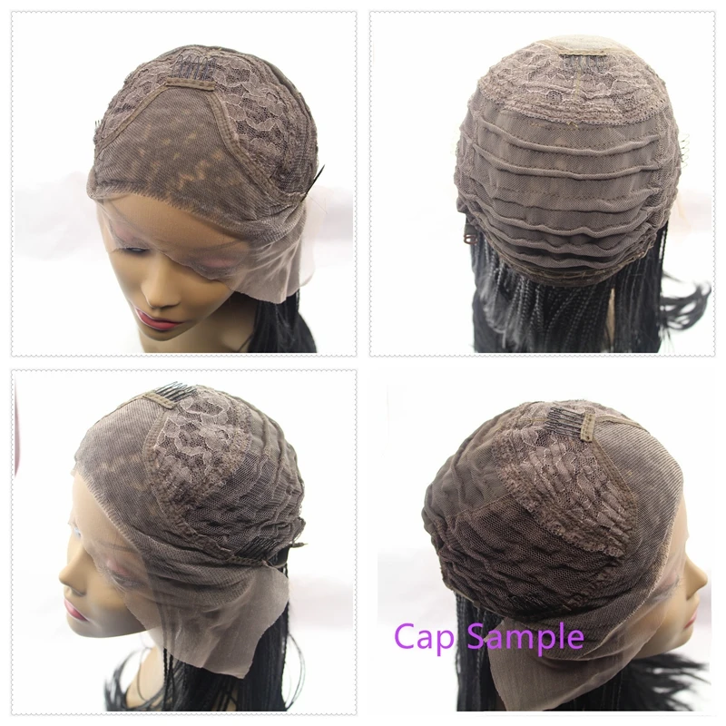 Парик из синтетического кружева спереди 1B черный для женщин|braid wig|braided braidbraiding hair |