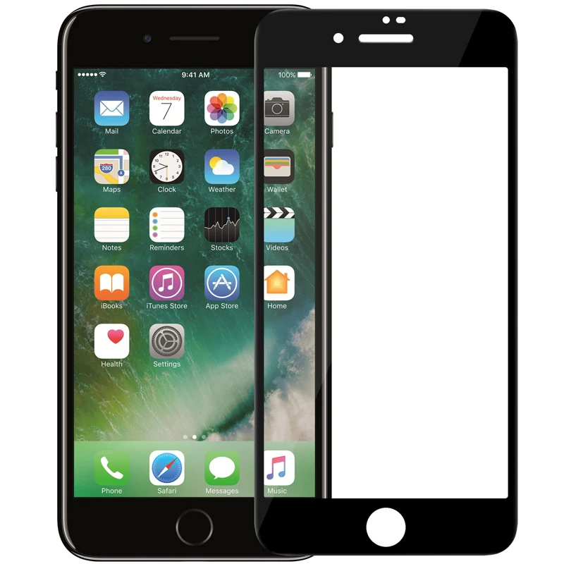 Защитное стекло Nillkin XD CP + Max закаленное 3d с полным покрытием для iPhone 8 7 Plus|Защитные
