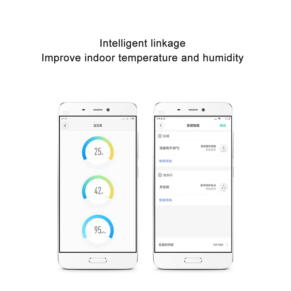 Original Aqara Temperature Humidity Sensor For Xiaomi Smart Home Device Air Pressure Work With Android IOS APP Fast Ship