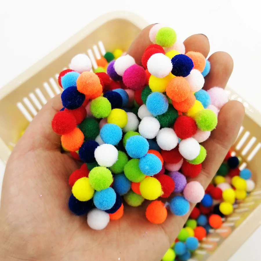 1000 pcs 1cm Mix color Pompom Eyes for Toys Pompones Needlework Wholesale Costume Jewelery DIY Crafts Materials Accessory | Дом и сад