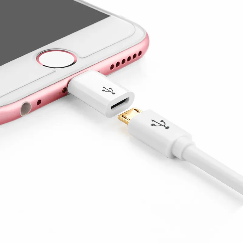 3 шт. Micro USB до 8 Булавки адаптер для iphone 8 7 6 6 S плюс 5 5S 5C se х конвертер Зарядное устройство 8 Булавки Женский адаптер для Android IPhone