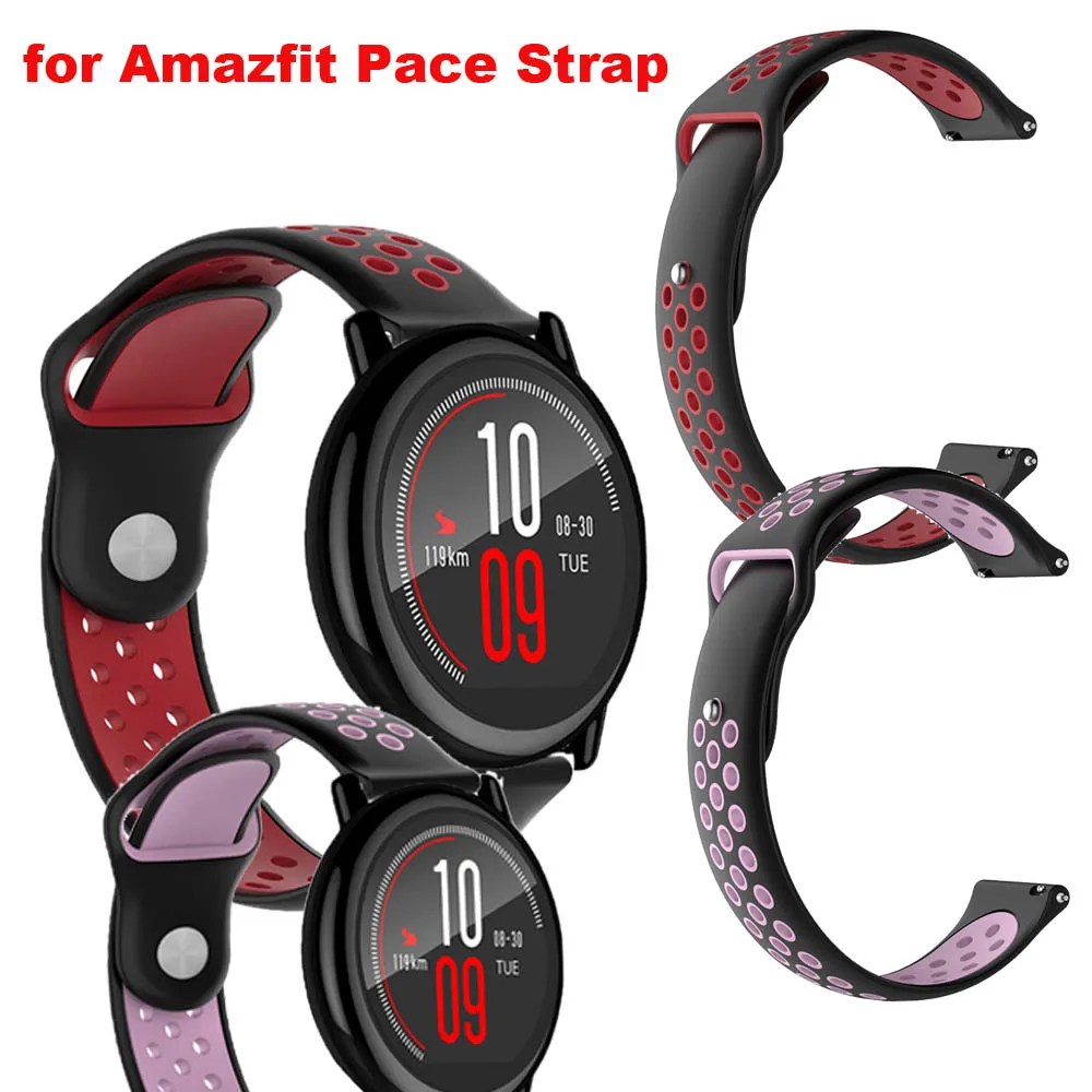 7/лот для Xiaomi Huami Amazfit Pace ремешок часов браслет силиконовый Pulsera Correa Band защитный